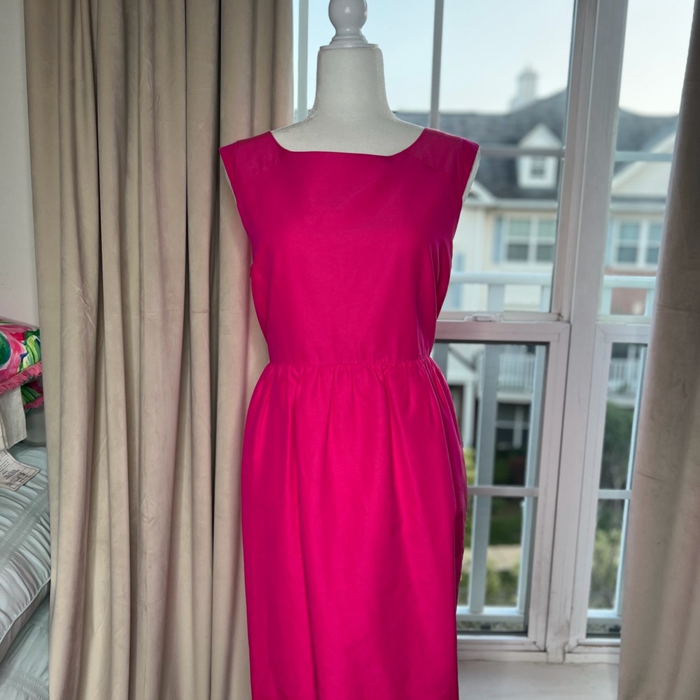 J. Crew Elegant Pink Sleeveless Dress - Lucille - Picture 2 of 7